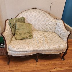 Antique French Rococo Style Settee 