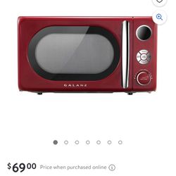 Galanz Red Vintage Microwave 