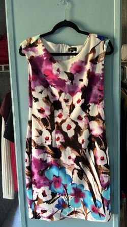 Le New York Women Sleeveless Floral Dress Size 6