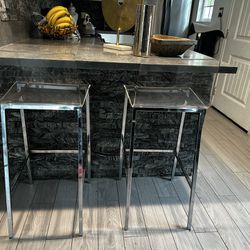 2 Acrylic Stools $140 For Both 