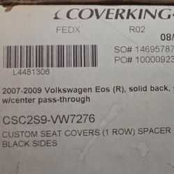 VW EOS rear Seat Covers