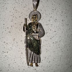 Diamond San Judas Pendant