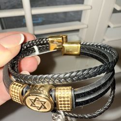 LV Jewish Star Of David, Unisex Bracelet Jewelry