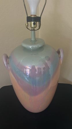 Table lamp 20” Ht 16” wide. Base 6”