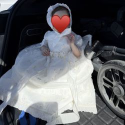 Bautizo Ropon Niña 6meses - 16meses 