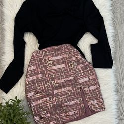 Pink Glitter Skirt (small-large)