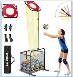 New Volleyball Setter Training Net with Ball Storage