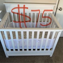 Mini Crib White Toxic Free