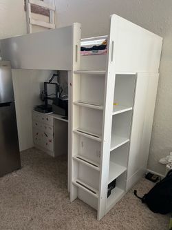 IKEA Smastad twin loft bed with 3 drawers