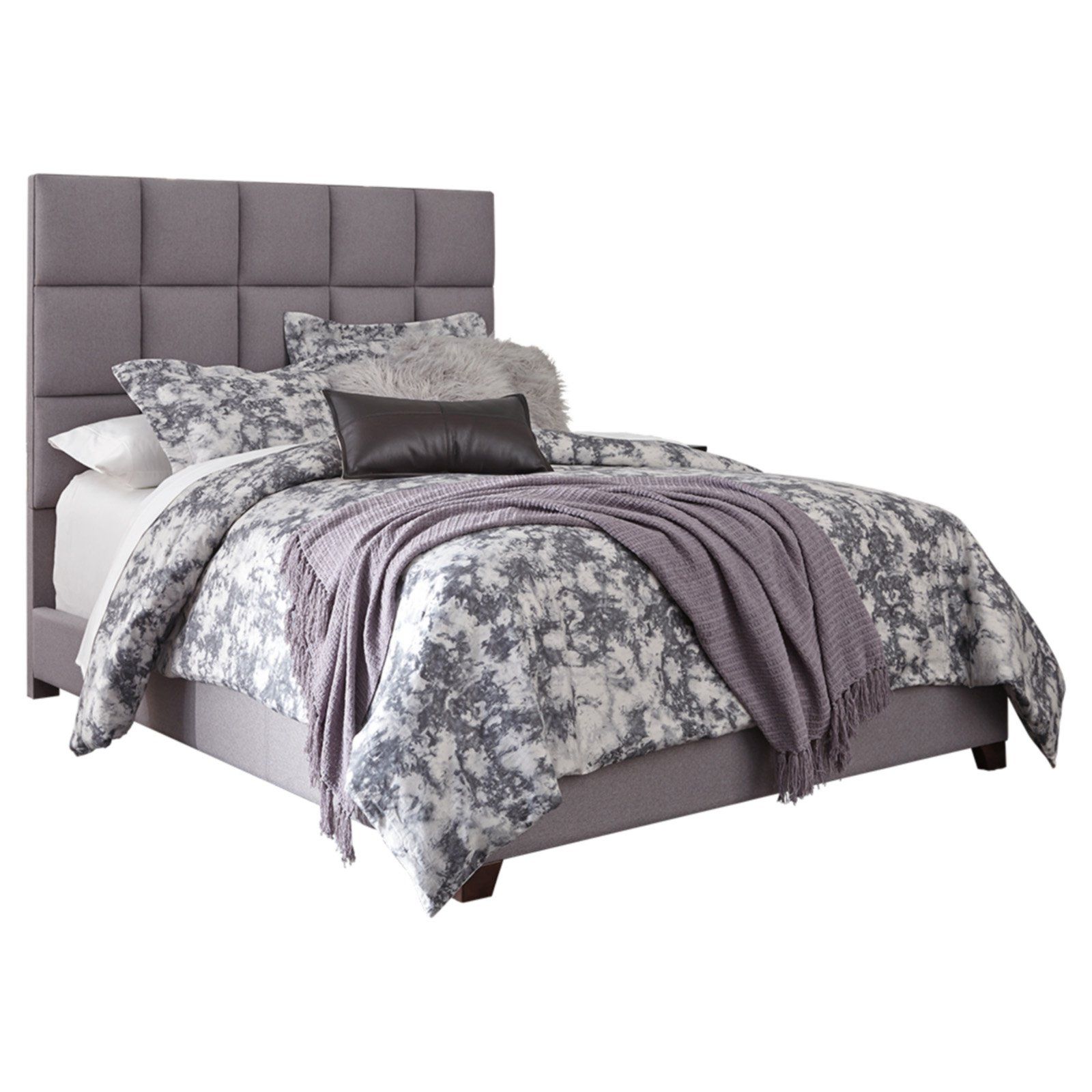 NEW Signature Design by Ashley Dolante Gray KING Upholstered Bed