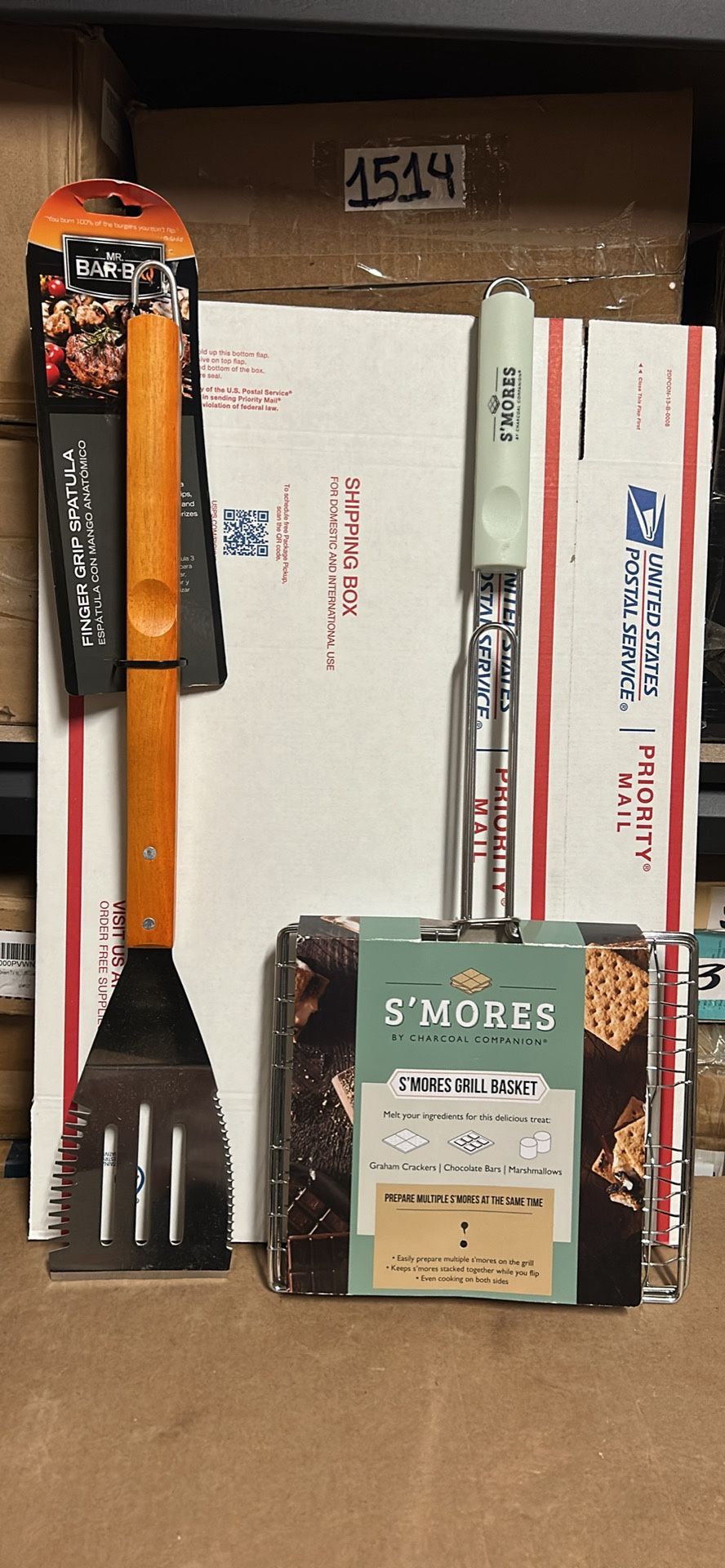 Grill Spatula + S’mores Grill Basket