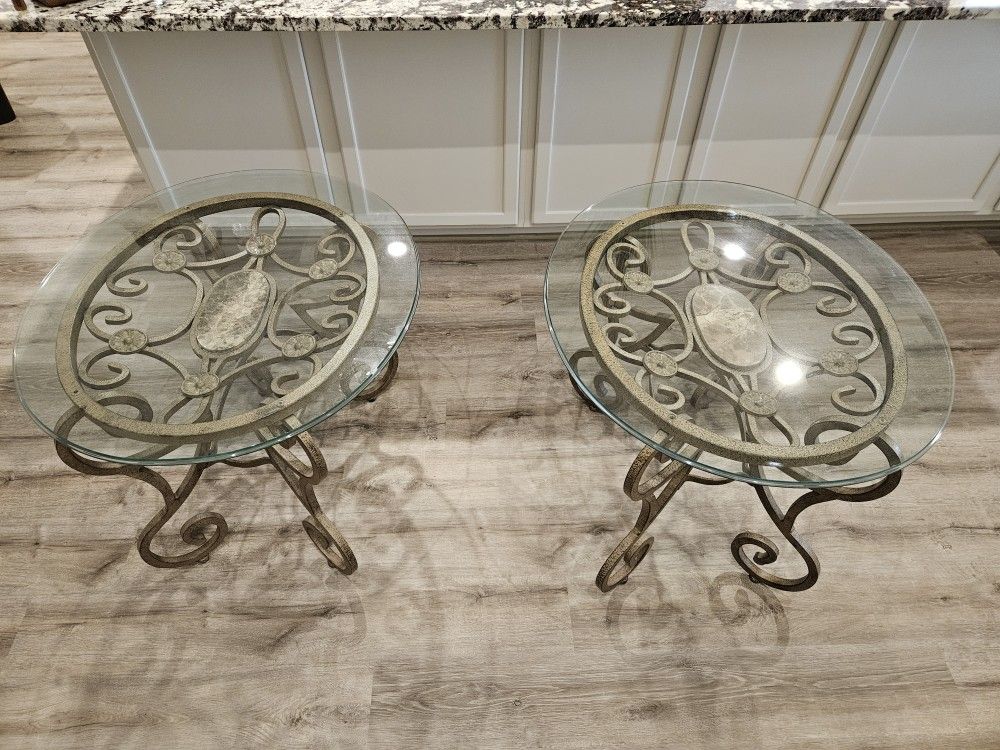 Glass Top End Tables