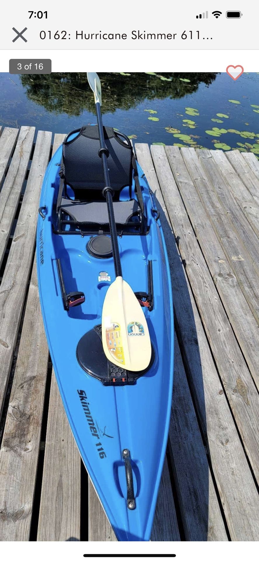 Hurricane Skimmer 116 Kayak