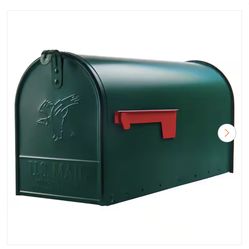 Elite Green, Large, Steel, Post Mount Mailbox