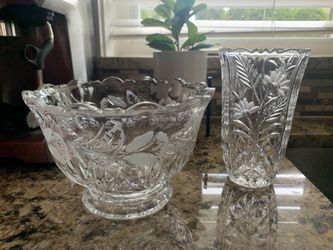 Crystal Bowl $20 (vase sold)