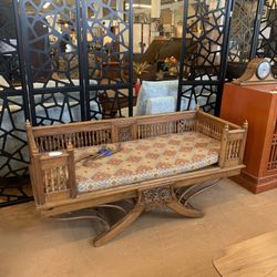 Ornate Carved Loveseat