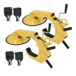 Trailer wheel lock clamp boot