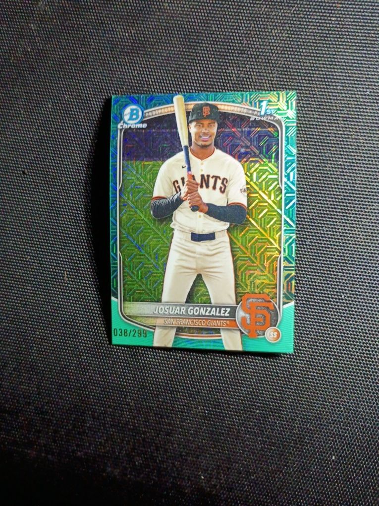 2025 Bowman Chrome #BCP-153 Josuar Gonzalez #'d 038/299