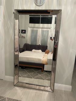 Beveled Floor Mirror