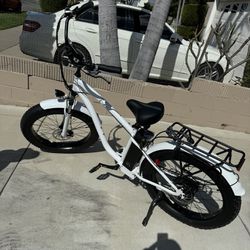 Fat Tire Beach Cruiser Electric Bicycle 