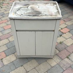 Antique Metal Cabinet