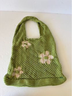 Crochet Hobo Tote Bag