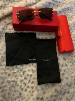 Cartier Rimless Sunglasses with Full Set