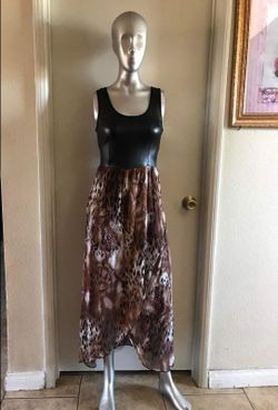 Woman's leopard dress