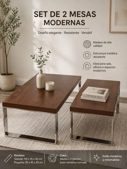 Set of 2 Modern Coffee Tables