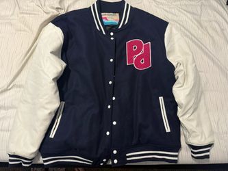 RARE* Pink Dolphin Waves Varsity Jacket