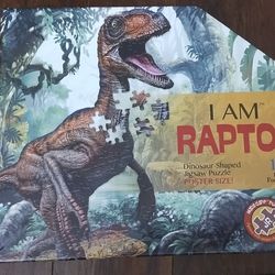 I AM RAPTOR Large Puzzle  NEW