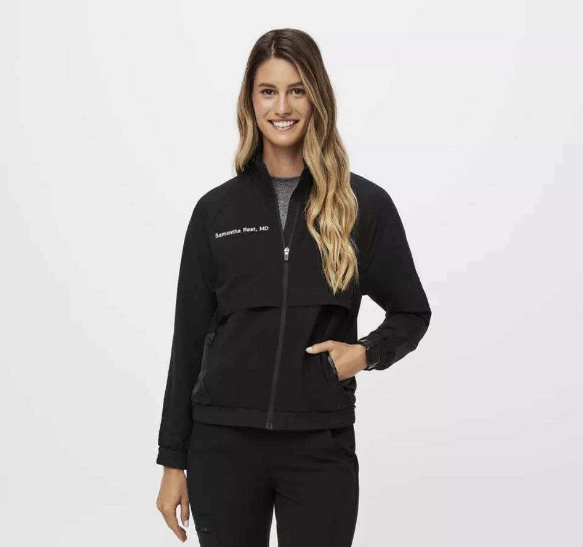 FIGS Sydney Scrub Jacket - Black