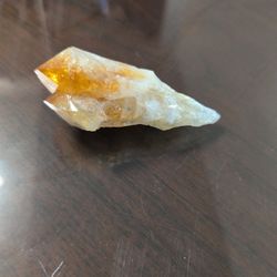 Citrine crystal point