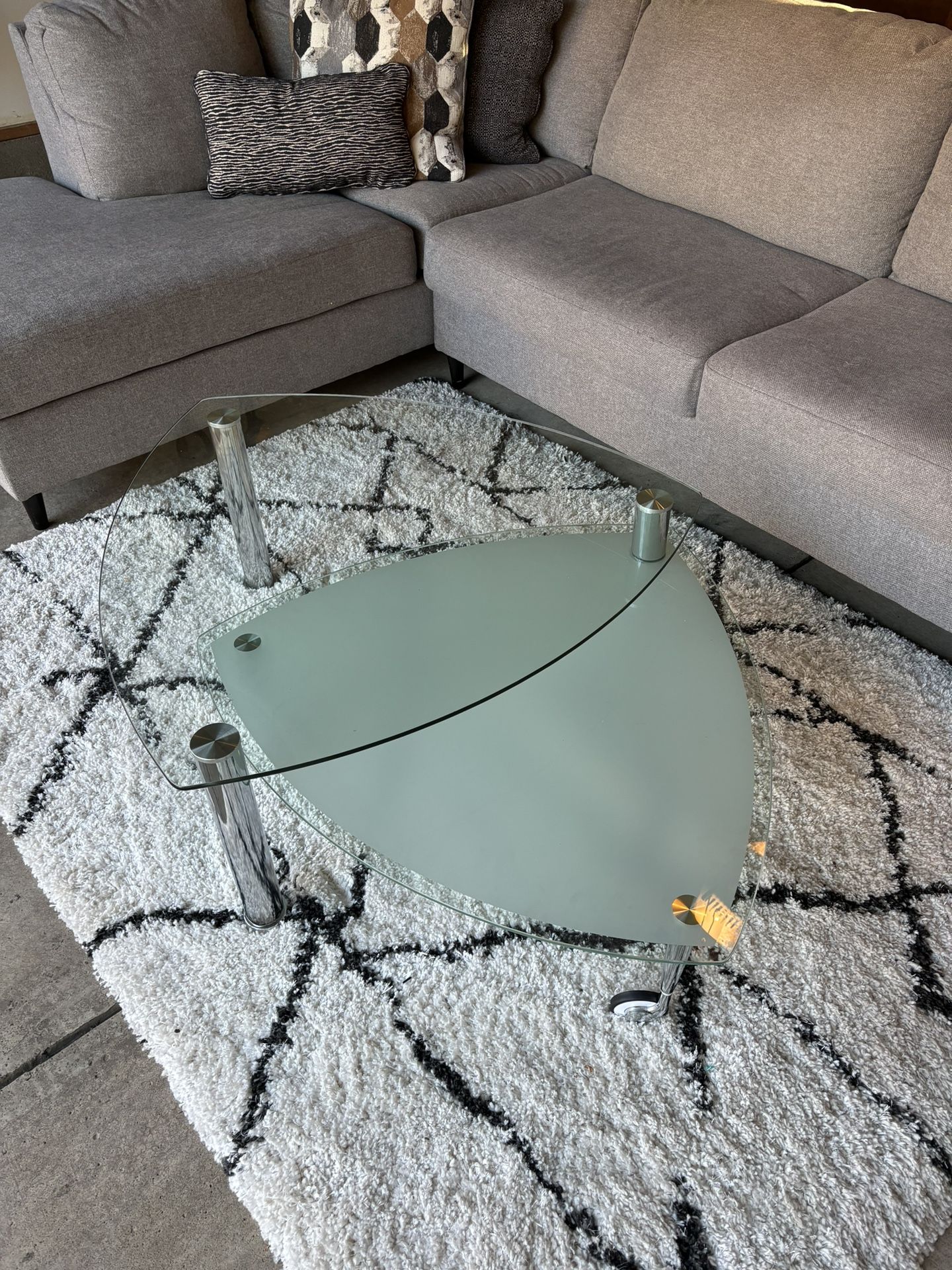 GLASS COFFEE TABLE