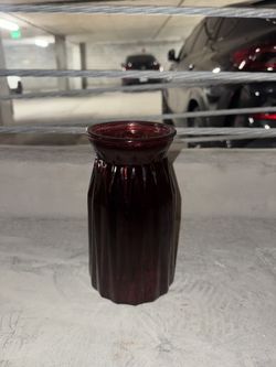 maroon red vase 