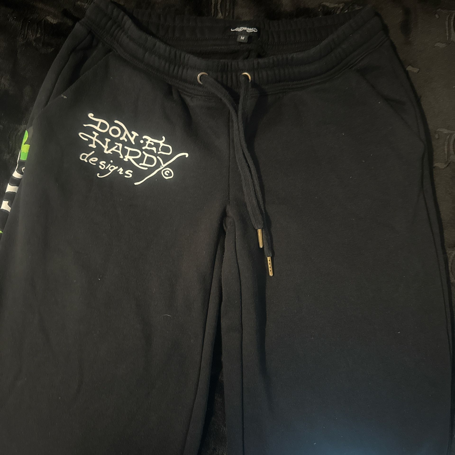 Don Ed Hardy Black Sweatpants