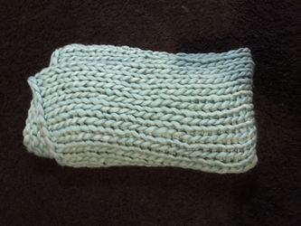 Hand made blue blanket