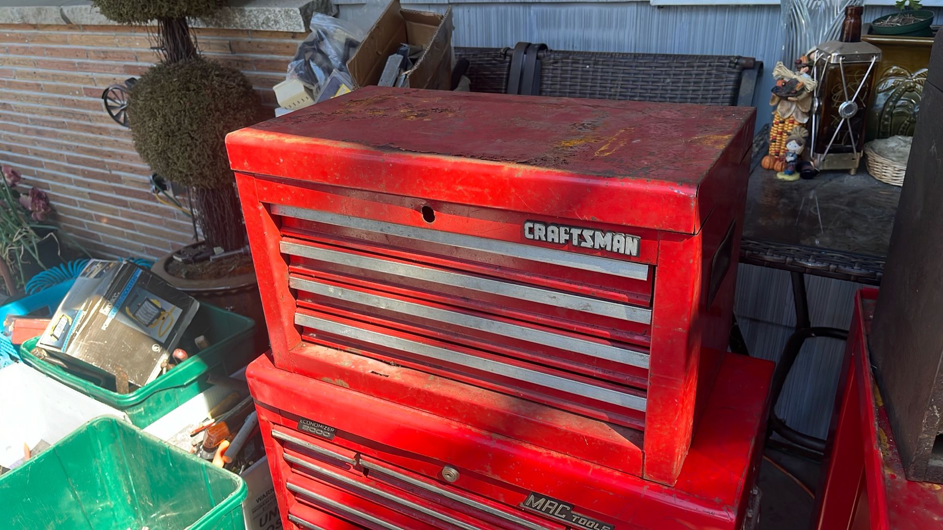 Vintage Craftsman Metal Mechanics Toolbox