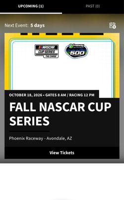 NASCAR tickets (4) for Sundays Race