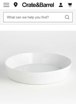 Crate and Barrel 11" chip bowl