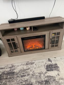 Electric Fireplace TV Stand Console