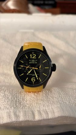 INVICTA I FORCE HEAVY SILICON YELLOW BAND WATCH