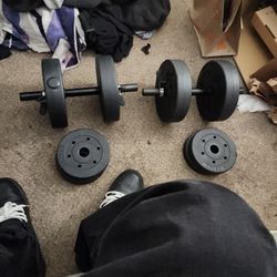 Cap Adjustable Dumbbells Set