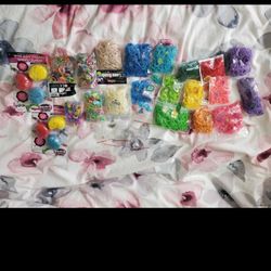 Lots Of Rainbow Loom Bands 