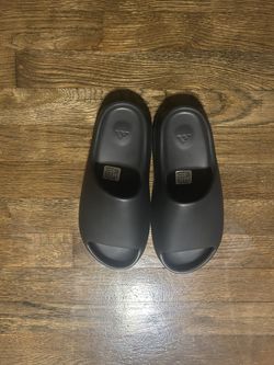 These Yeezy Slides Are Dark Onyx And Are A Size 6 Us