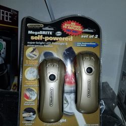 Self-powered Superbright  LED flashlight & Emergency Flasher