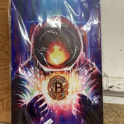 Bitcoin theme painting in yorba linda