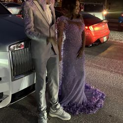 lavender prom suit 