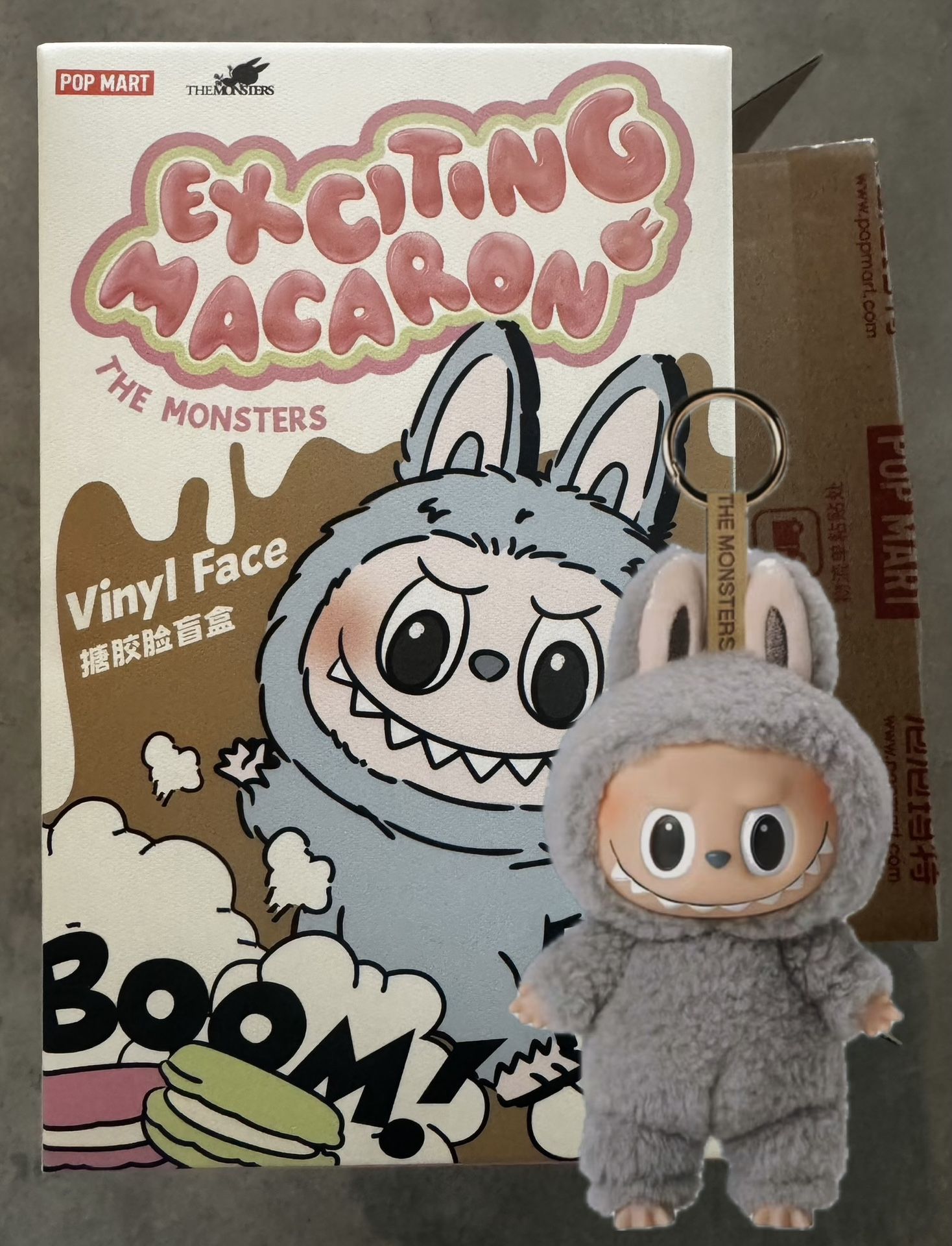 Pop Mart Labubu The Monsters Exciting Macaron-Sesame Bean