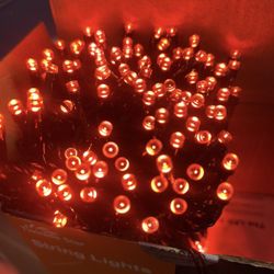 200 LED Orange Halloween Lights Outdoor 66FT